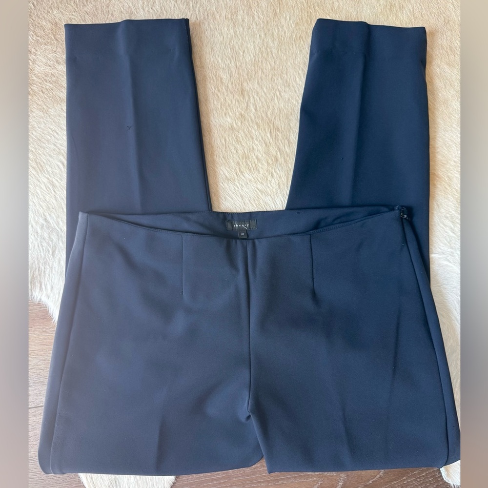 Theory Belisa 2 Mandatory Navy Ankle Pants 10